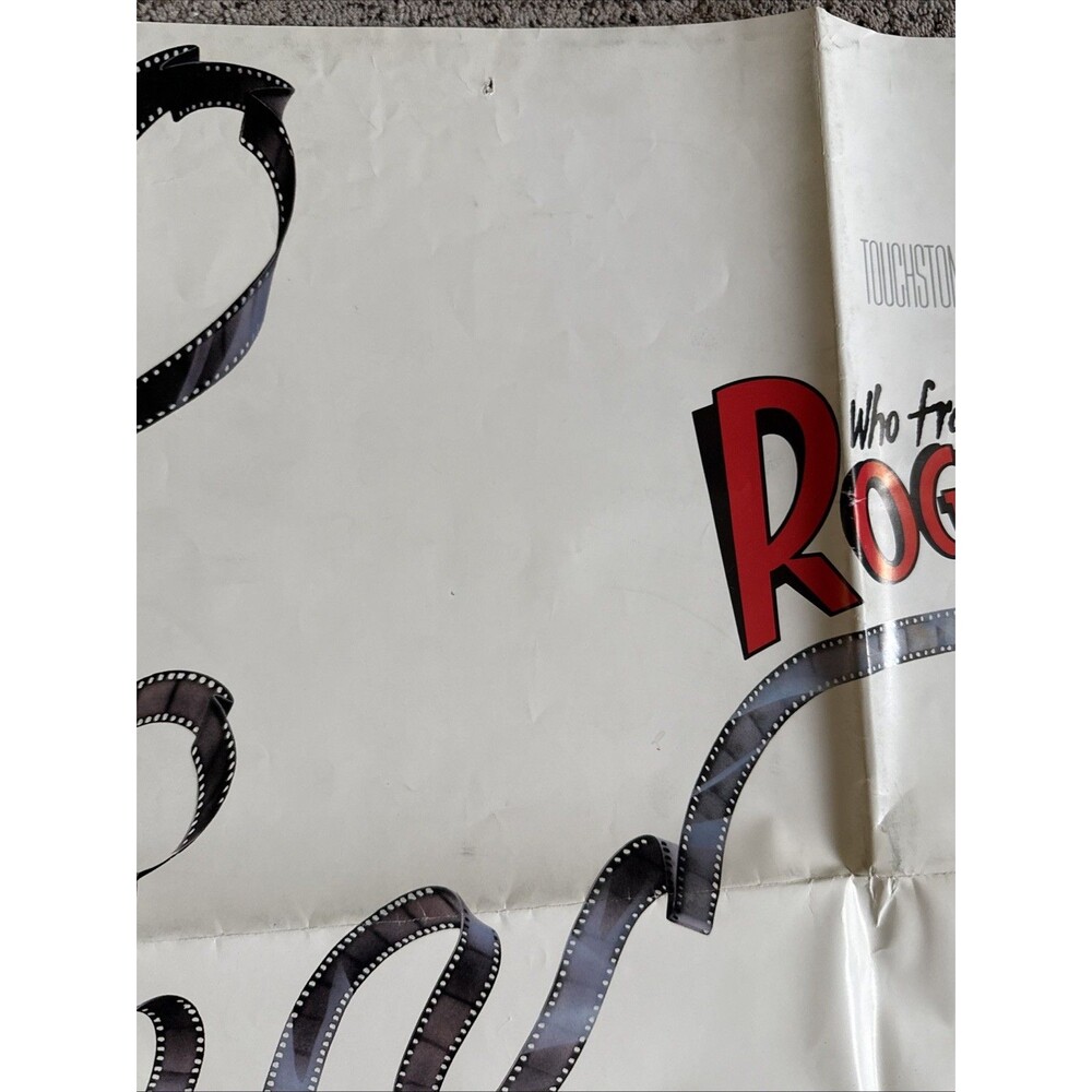 WHO FRAMED ROGER RABBIT MOVIE POSTER Original SS 27x40 DISNEY ANIMATION 1988 - Picture 3 of 15